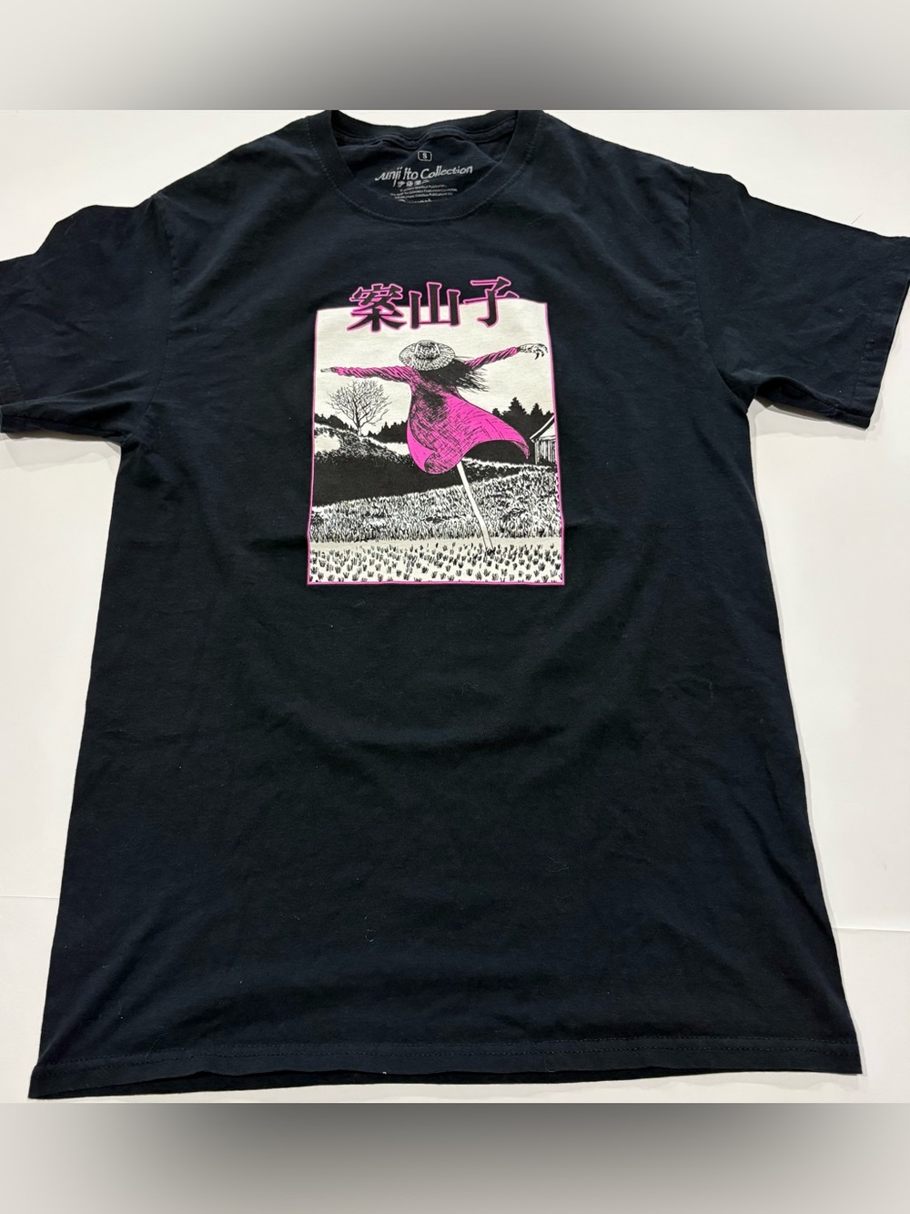 Junji Ito Collection Tomie Anime Manga‎ Graphic T Shirt Black Pink Size S